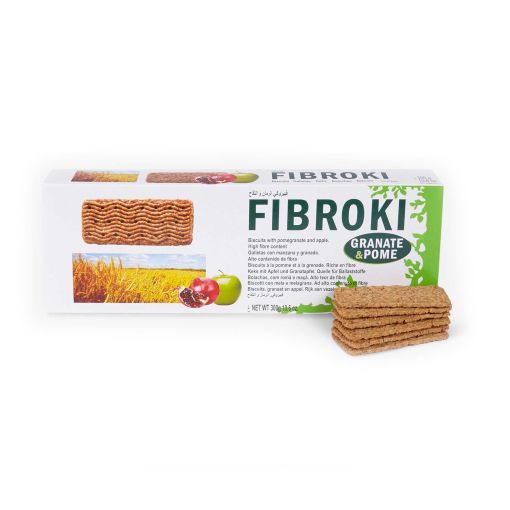 Fibroki herbatniki z jabłkiem i granatem